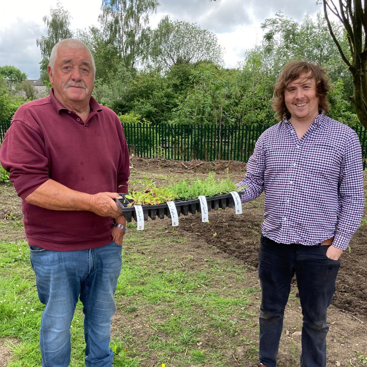 Cwmbran carers receive honorary flower garden